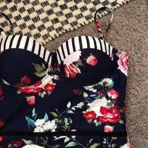 NWT FLORAL ONE PIECE SWIMSUIT